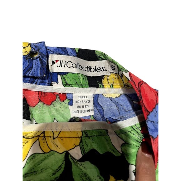 VINTAGE COLORFUL FLORAL MIDI SKIRT SIZE 10 | U1 - Picture 3 of 6